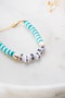 Heliophilia Silver Pulsera Verde y Blanco con Colgante de Aleación